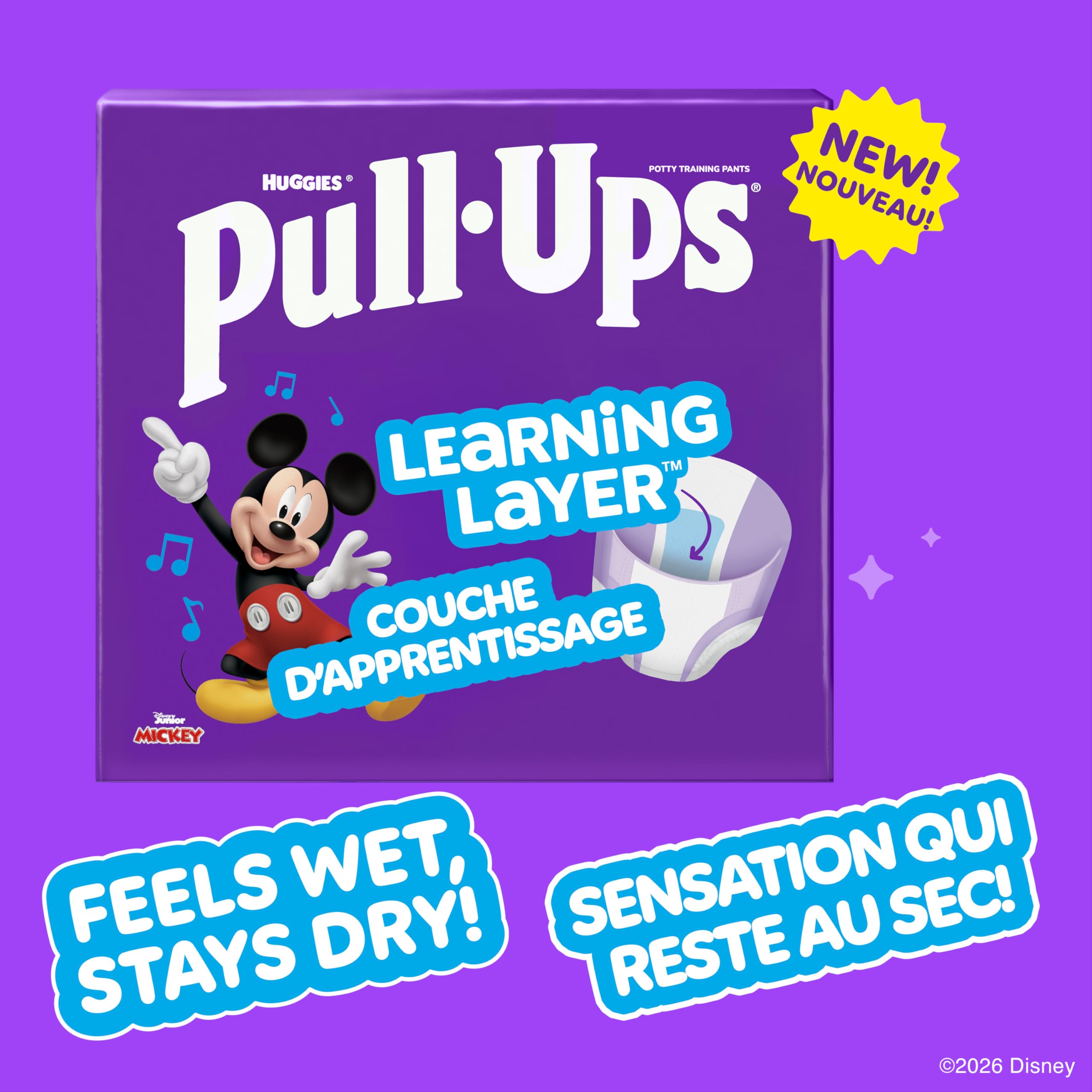 Pull-Ups Boys Potty Training Underwear, Easy Open Toddler Pants 5T-6T (46+ lbs), Learning Designs for Toddlers, 66 count 🍁 All In One Marketplace Canada