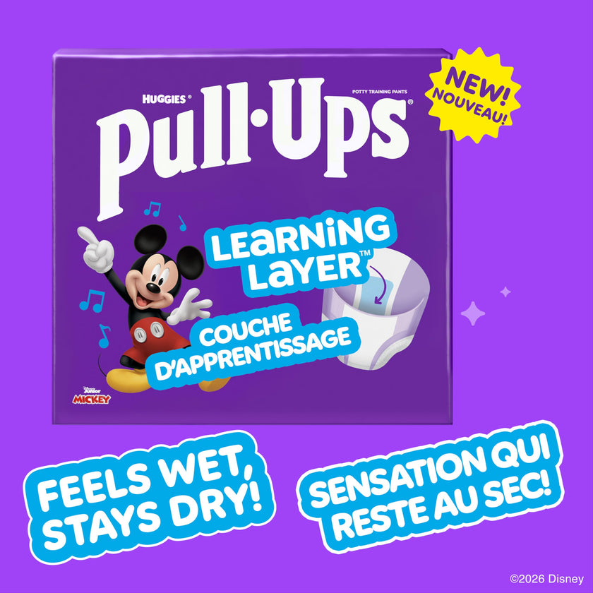 Huggies Size 6 Diapers, Boys Potty Training Underwear, Easy Open Training Pants 4T-5T, Pull-Ups Learning Design for Toddlers, 56ct, Giga Pack 🍁 All In One Marketplace Canada