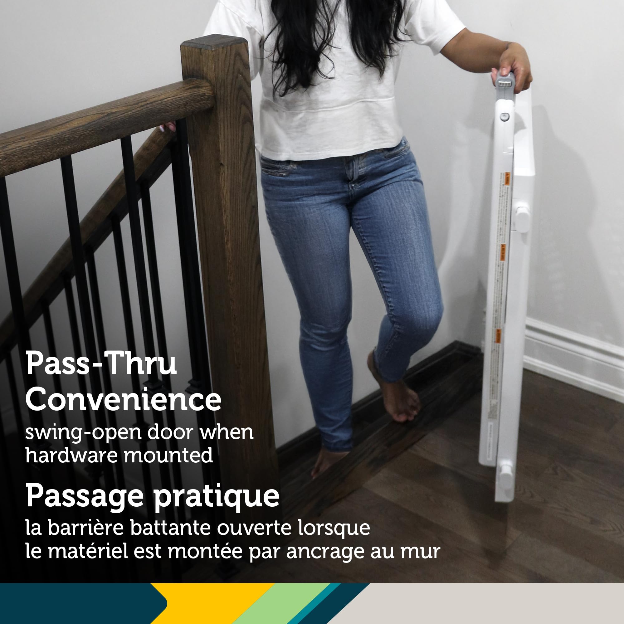 Safety 1st Lift, Lock and Swing Gate - Pressure or Hardware installed, Fits Spaces Between 28