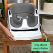Ingenuity Baby Base 2-in-1 Booster Feeding and Floor Seat with Self-Storing Tray - Slate 🍁 All In One Marketplace Canada