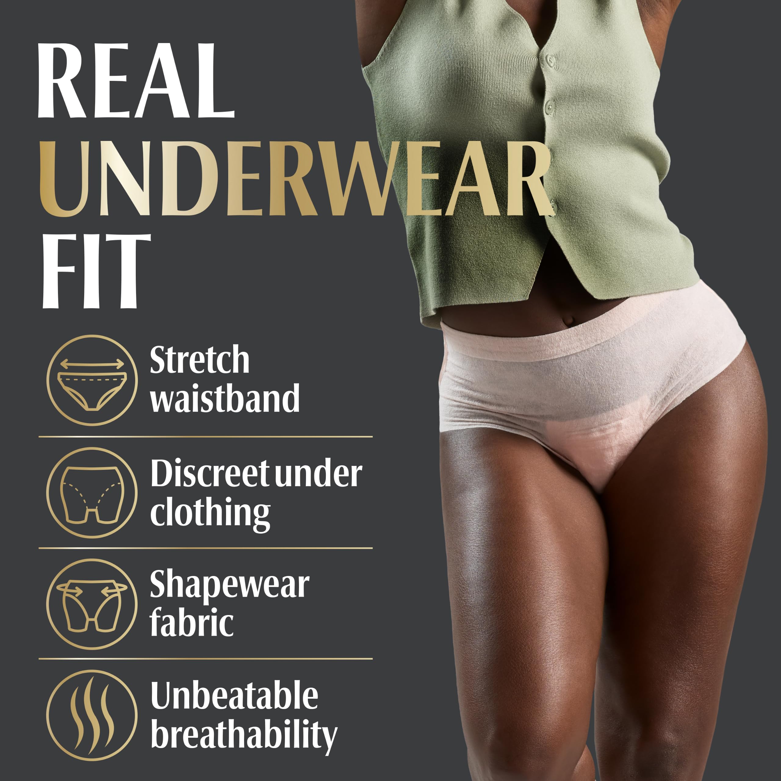 Depend Silhouette Incontinence Underwear for Women, Medium, Pink, 14 Count 🍁 All In One Marketplace Canada