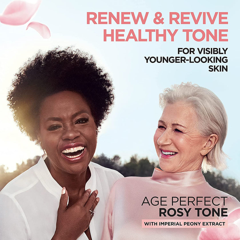 L’Oréal Paris Day Face Moisturizer Cream, Age Perfect Rosy Tone, with LHA & Imperial Peony Extract, For Mature Skin Skincare, 50 ml 🍁 All In One Marketplace Canada