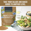 Viva Naturals Canadian-Made Organic Ground Flaxseed - Premium Flax Seeds for Baking, Smoothies - Certified Organic, Non-GMO, Keto & Vegan Friendly Graine De Lin 425 g (15 oz) 🍁 All In One Marketplace Canada