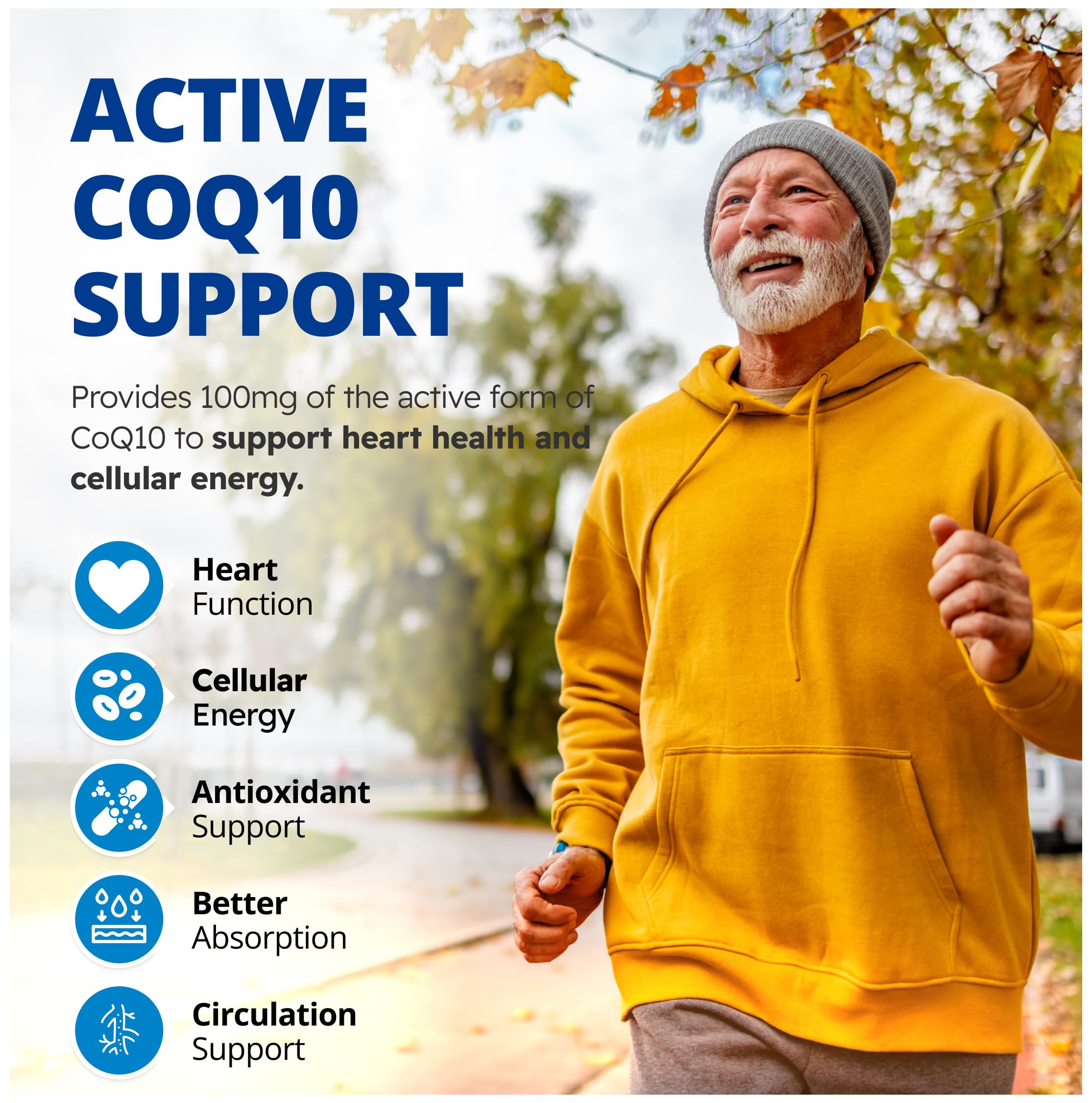 CanPrev Ubiquinol 100mg with MCT Oil, 60 Softgels, 2-Month Supply, CoQ10 Supplement for Heart & Cardiovascular Support, Enhanced Absorption, Non-GMO & Gluten Free, Coenzyme Q10 for Energy & Vitality 🍁 All In One Marketplace Canada