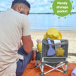 Bright Starts Pop 'N Sit Portable Booster, Indoor/Outdoor Use, Floor Seat with Feeding Tray, Grey, 6 Mos - 3 Yrs 🍁 All In One Marketplace Canada