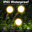 iBaycon 4 Pack Solar Firefly Lights Garden Pathway Outdoor Decor Warm White 🍁 All In One Marketplace Canada