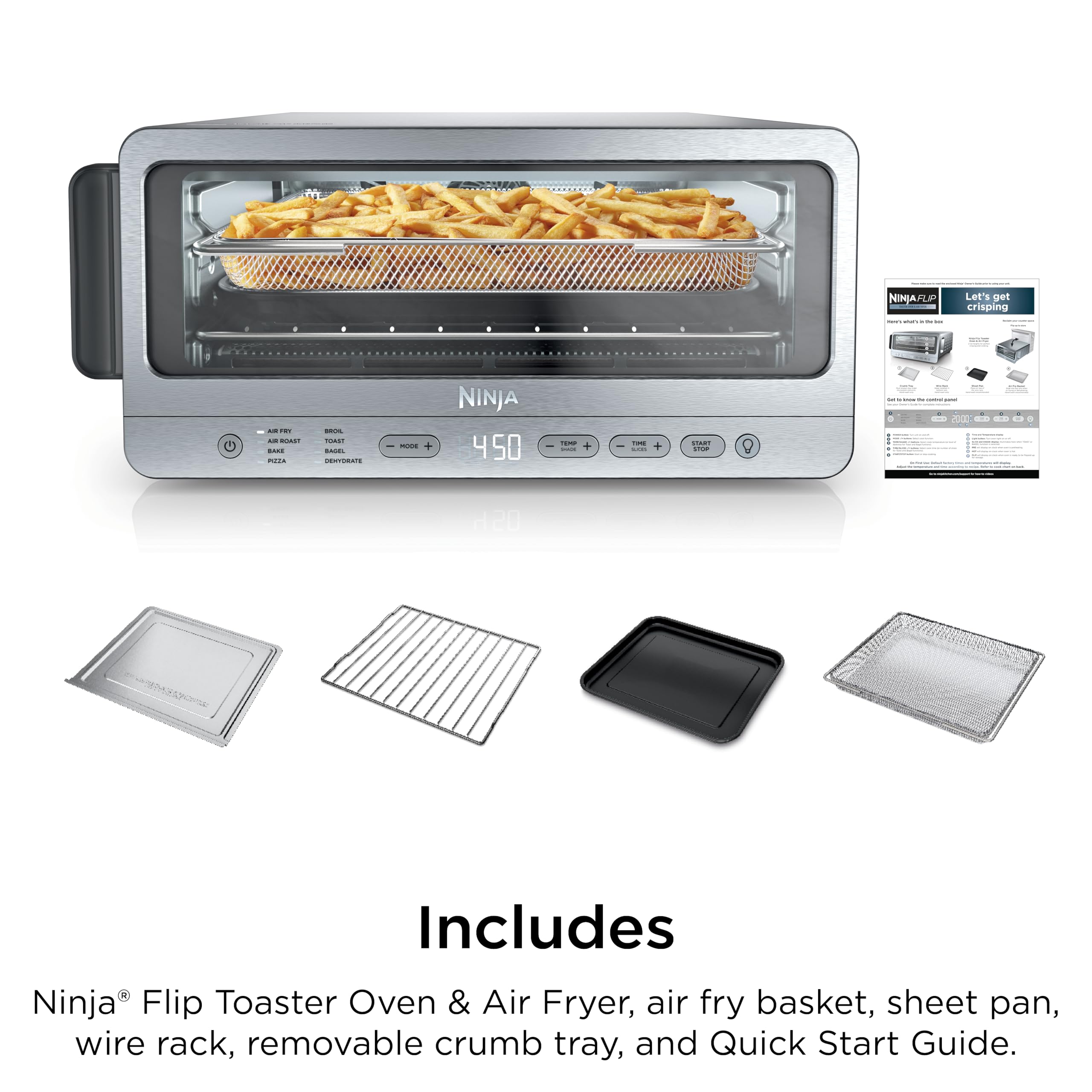 Ninja Flip Toaster Oven & Air Fryer, 8-in-1 Functionality, Flip Up & Away Capability for Storage Space SP151C (Canadian Edition) 🍁 All In One Marketplace Canada
