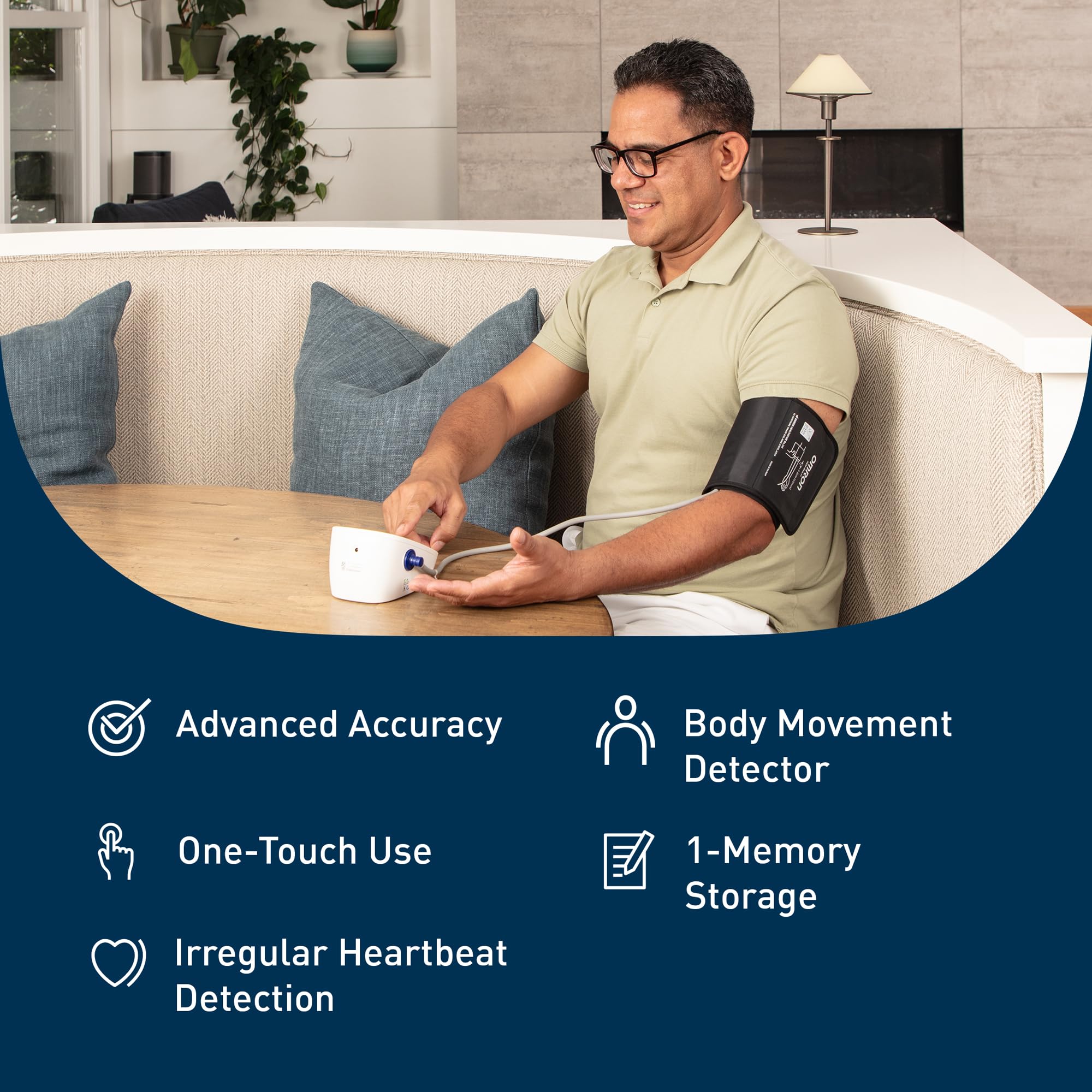 OMRON Iron Upper Arm Blood Pressure Monitor - Clinically Validated Blood Pressure Cuff - Medical Grade with Wide Range 17