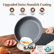 SENSARTE 12.5 Inch Nonstick Frying Pan Skillet, Swiss Granite Coating Omelette Pan, Healthy Stone Cookware, PFOA Free 🍁 All In One Marketplace Canada