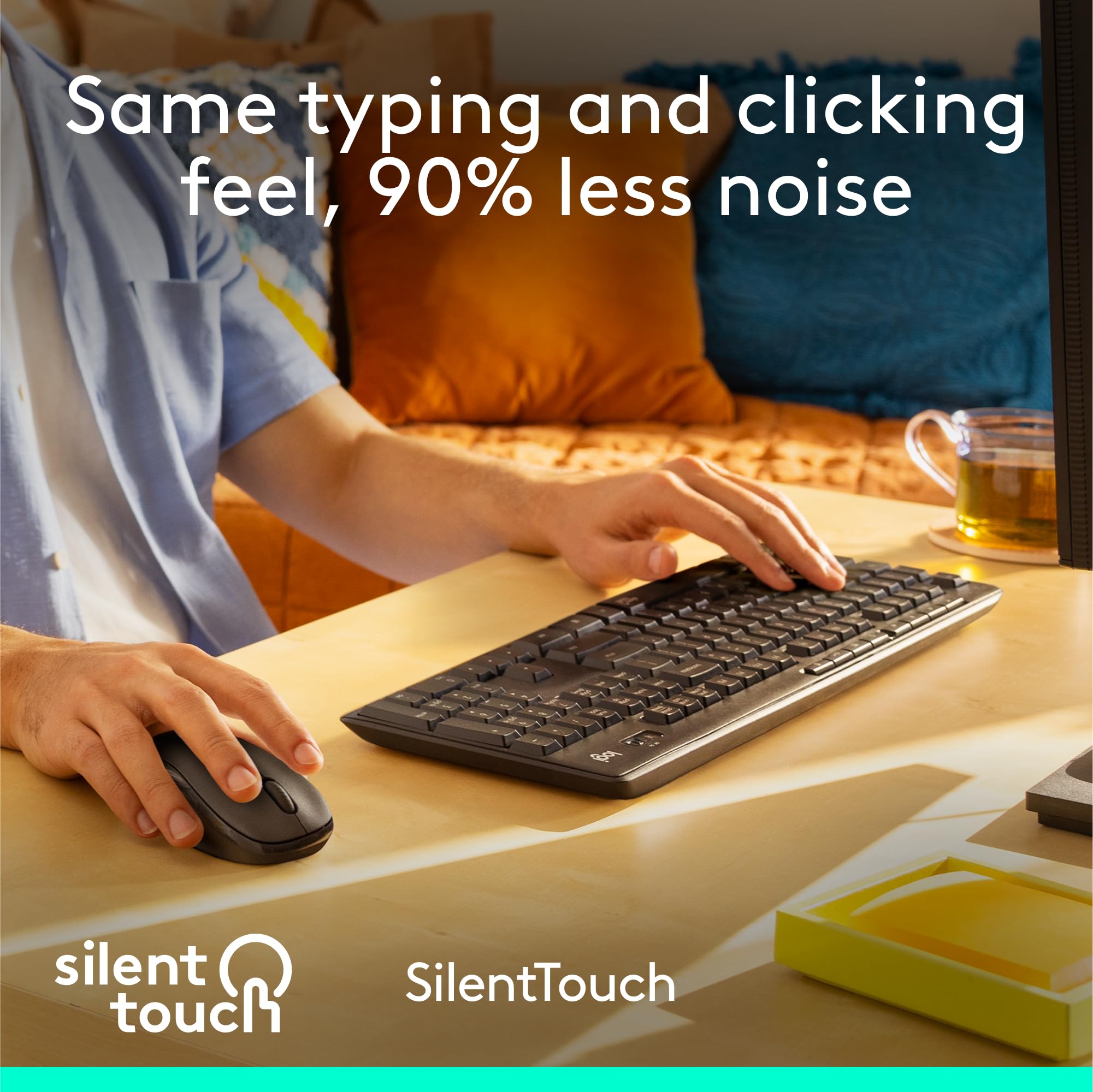 Logitech MK295 Mouse & Keyboard Combo with SilentTouch Technology, Full Numpad, Advanced Optical Tracking, Lag-Free, 90% Less Noise - Graphite 🍁 All In One Marketplace Canada