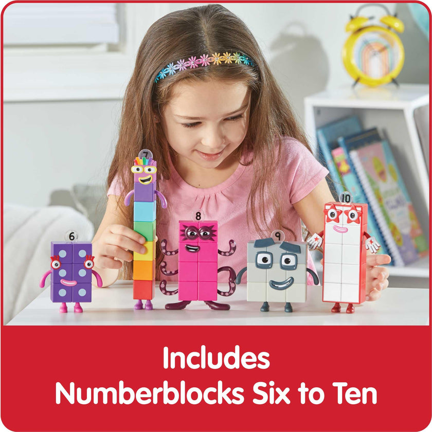 hand2mind Numberblocks Friends Six to Ten, Toy Figures Collectibles, Small Cartoon Figurines for Kids, Mini Action Figures, Character Figures, Play Figure Playsets, Imaginative Play Toys 🍁 All In One Marketplace Canada