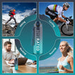 QLUR Water Bottle with Straw, 32oz Sports Motivational Water Bottle with Time Markings to Drink & Carry Strap & Clean Brush, 1L, Tritan, BPA Free, LeakProof for Women Men Gym Fitness Outdoor (1 Pack) 🍁 All In One Marketplace Canada