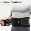 BraceUP Back Support, Back Brace for Men and Women - Lumbar Support Lower Back Belt for Back Pain Relief, Herniated Disc, Heavy lifting, with Dual Adjustable Straps (L/XL 90-110 cm) 🍁 All In One Marketplace Canada