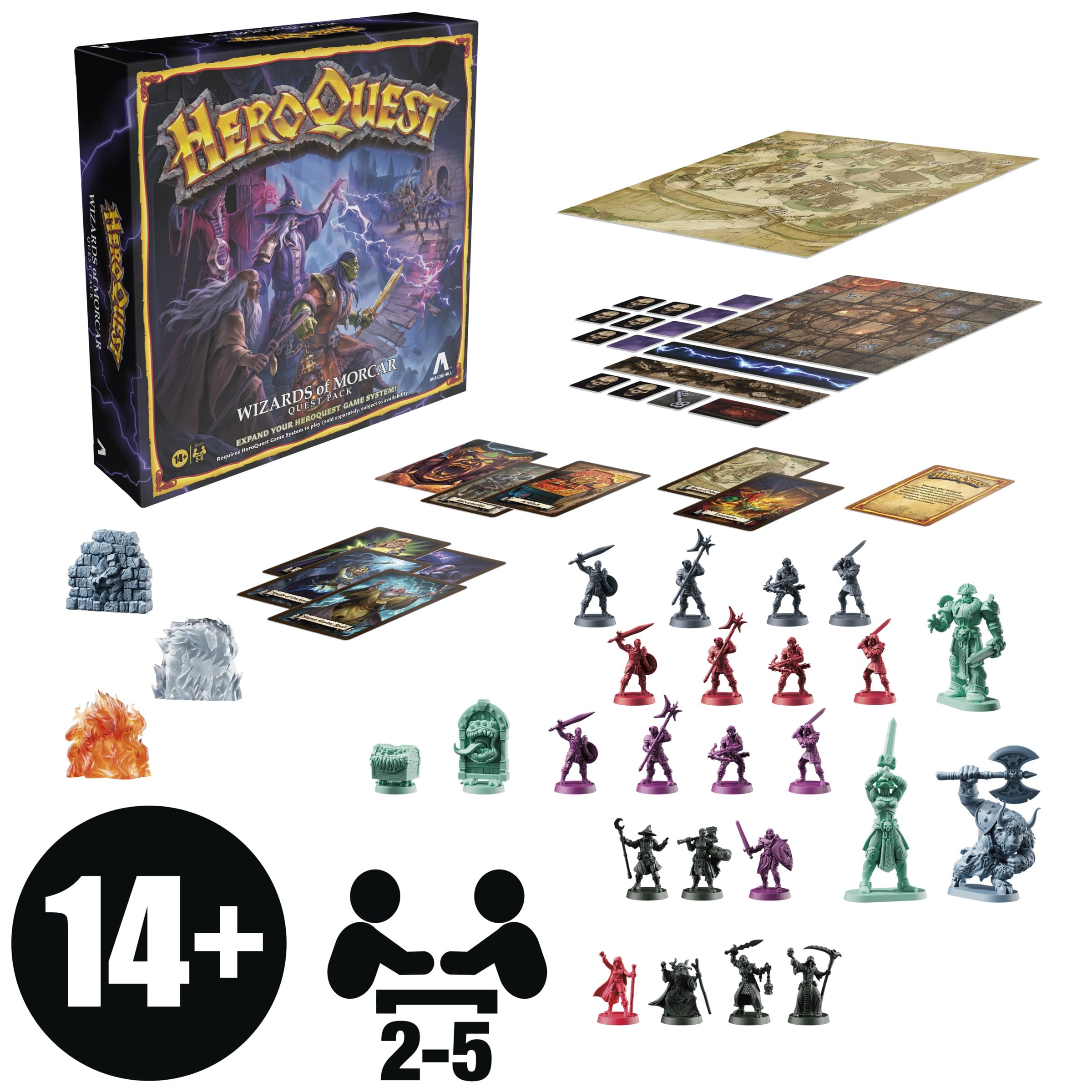 Avalon Hill HeroQuest Wizards of Morcar Quest Pack – Ages 14+ – 2 to 5 Players – Roleplaying Games 🍁 All In One Marketplace Canada