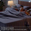 Bedsure 100% Rayon Bamboo Sheets Queen Size Set, Dark Grey 🍁 All In One Marketplace Canada