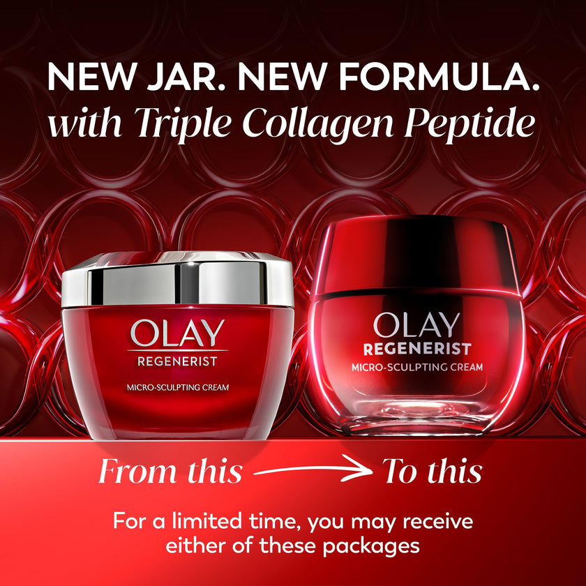 Olay Face Moisturizer, Regenerist Micro-Sculpting Facial Cream for Women - Instant Hydration, Anti-Aging, Anti-Wrinkle, Firming Skin Care - Hyaluronic Acid, Niacinamide, Amino Peptides, 50 mL 🍁 All In One Marketplace Canada