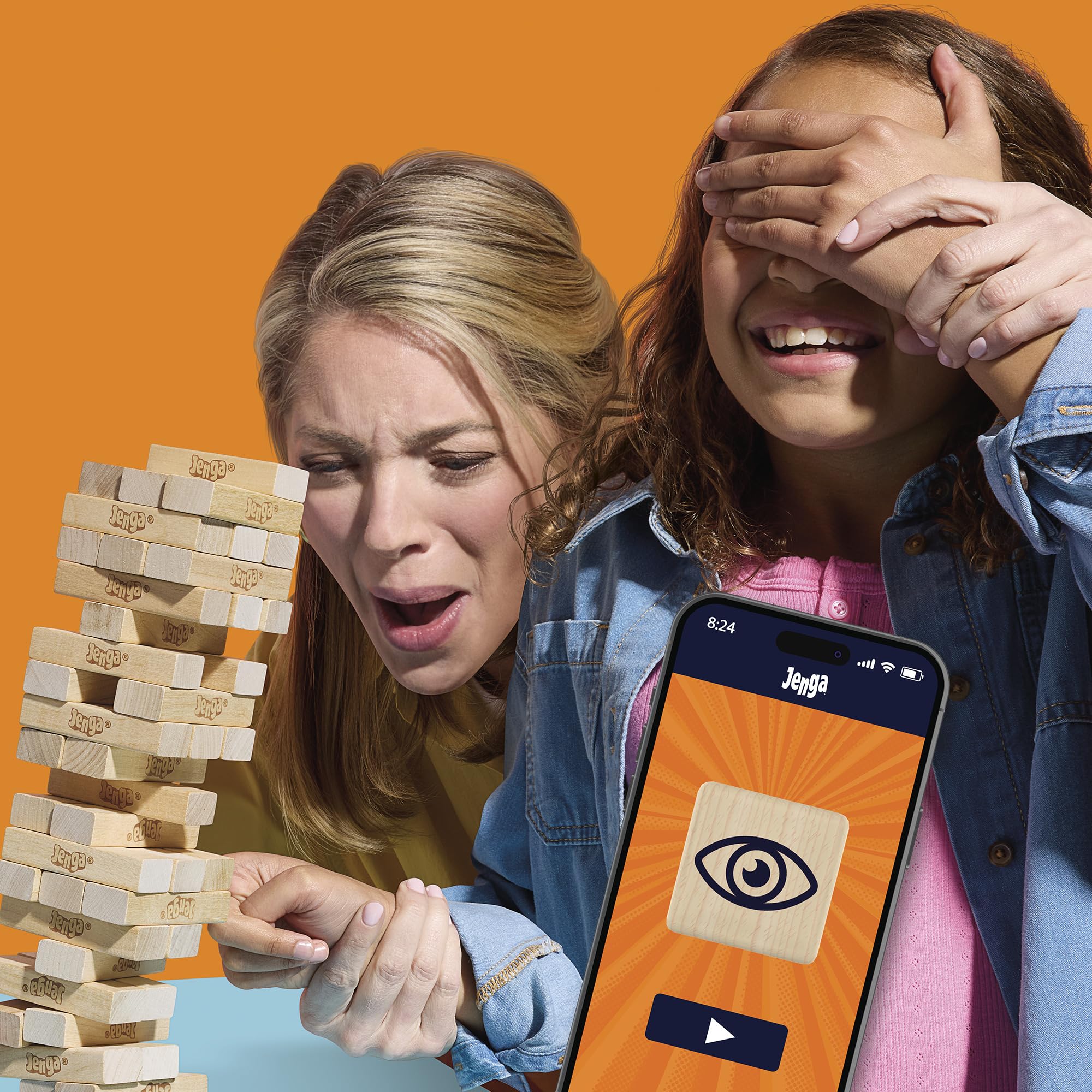 Jenga Official Hasbro Games | Digital Die for 6 More Ways to Play | Original Wood Block Game | Stacking Tower | Ages 6+ | 1+ Players | Party Games 🍁 All In One Marketplace Canada
