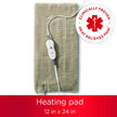Sunbeam Premium King Size Heating Pad with Compact Storage - Moist Integrated Heating Pad for Pain Relief, 4 Heat Settings, 2 Hour Auto-Off, Beige 🍁 All In One Marketplace Canada