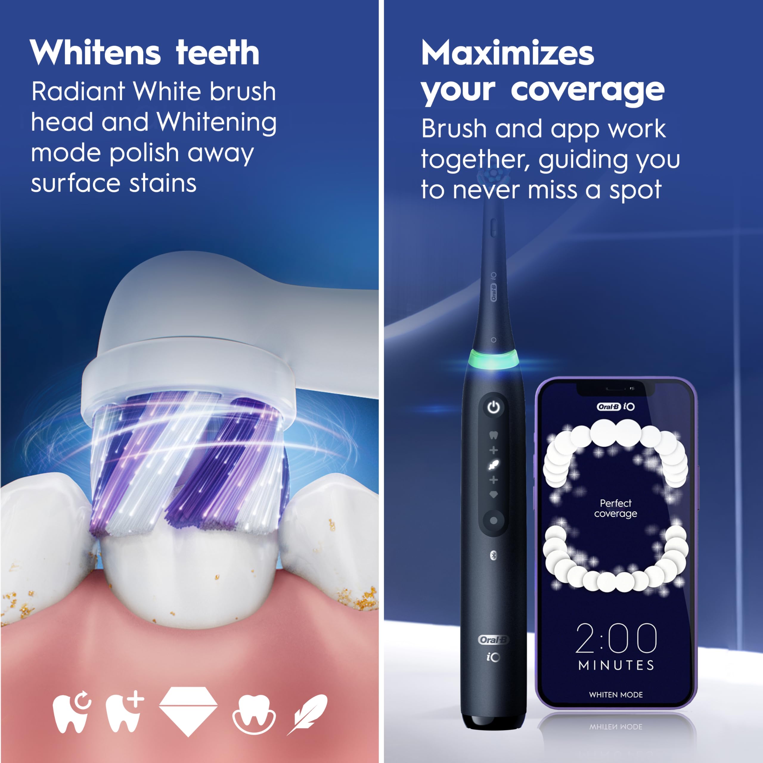 Oral-B iO Series 5 Limited Electric Toothbrush with (3) Brush Head, Rechargeable, White 🍁 All In One Marketplace Canada