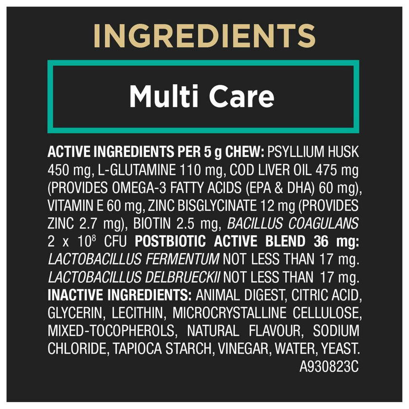 Purina Pro Plan Veterinary Supplements, Mutli Care Dog Chew Probiotic - 300 g (60 Chews) 🍁 All In One Marketplace Canada