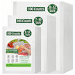 300 Count Vacuum Sealer Bags - Food Saver Bag (8x12,7x10,6x8) Precut Quart for Vacuum Seal, Meal Prep,Sous Vide, BPA Free, Heavy Duty, Commercial Grade Freezer Bags 🍁 All In One Marketplace Canada