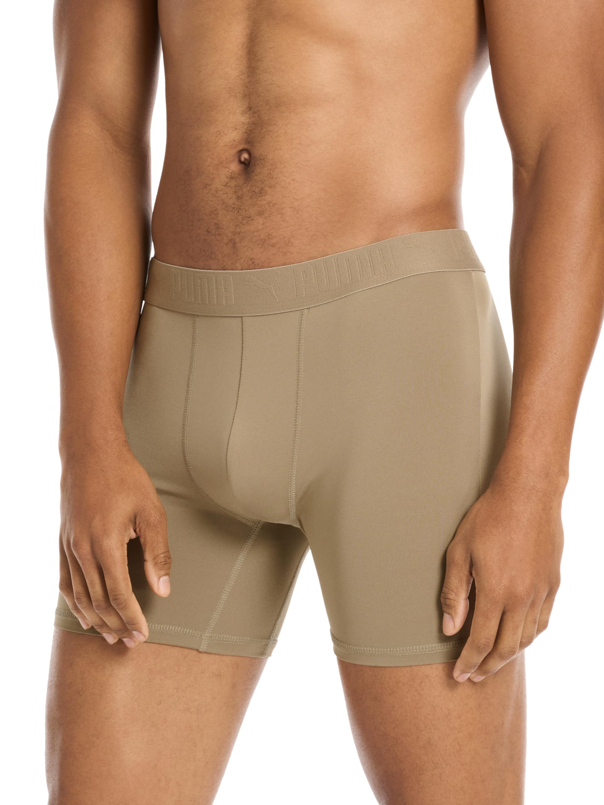 Puma Men's 5 Pack Performance Boxer Briefs, Olive/Blue/Black, Medium 🍁 All In One Marketplace Canada