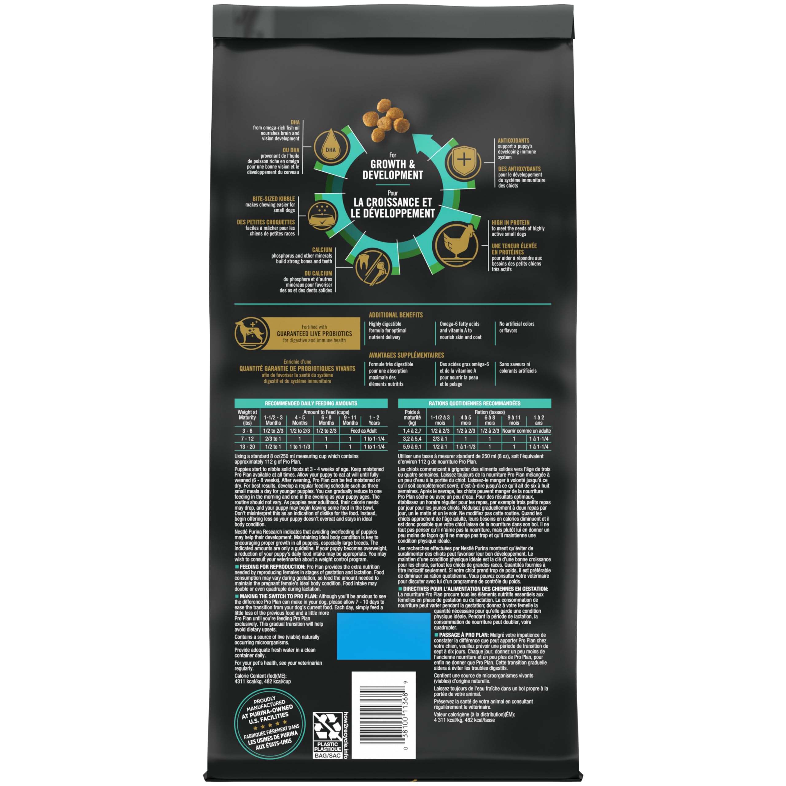 Purina Pro Plan Small Breed Dry Puppy Food, Chicken & Rice - 2.72 kg Bag 🍁 All In One Marketplace Canada