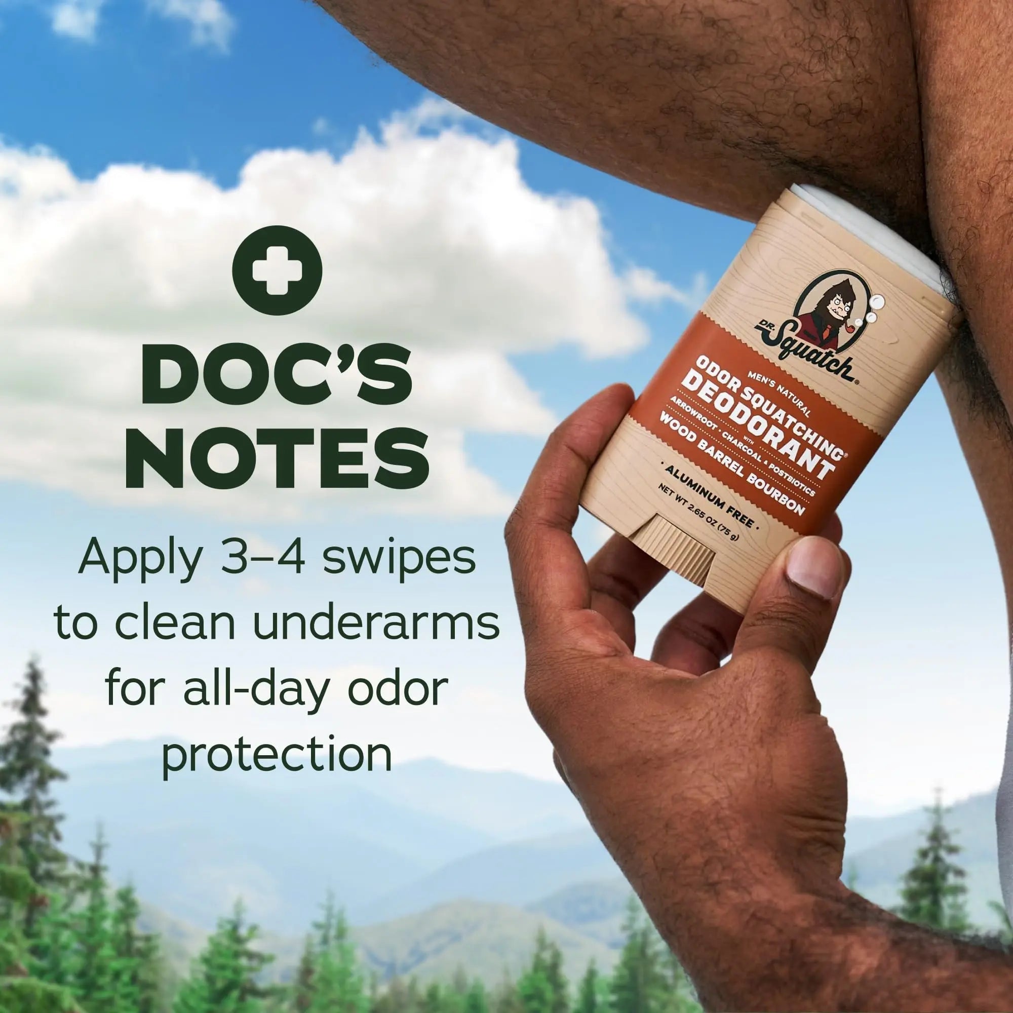 Dr. Squatch Natural Men’s Deodorant – Aluminium Free Natural Deodorant For Men with Charcoal & Postbiotics for 72-Hour Odor Protection – Wood Barrel Bourbon, 2.65oz Stick (2-pack) 🍁 All In One Marketplace Canada