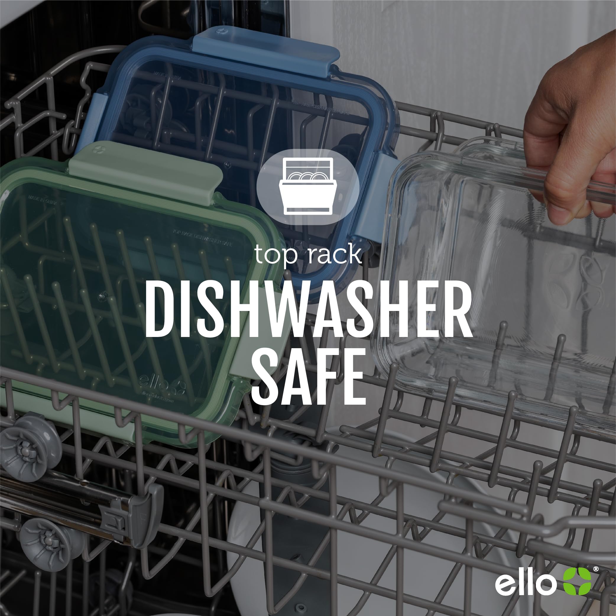 Ello Color Lock 3.4 Cup 10PC, 5 Pack Glass Meal Prep Sets Leak-Proof Glass Food Storage Containers with Airtight BPA-Free Plastic Lids, Dishwasher, Microwave, and Freezer Safe, Desert Festival 🍁 All In One Marketplace Canada