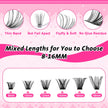 wiwoseo Cluster Eyelash Extensions 560pcs Lash Clusters Wipsy Cluster Lashes D Curl Eyelashes Clusters Individual Lashes DIY Lash Extensions Cluster Eyelash Natural Look Eyelashes (8-16MM) 🍁 All In One Marketplace Canada