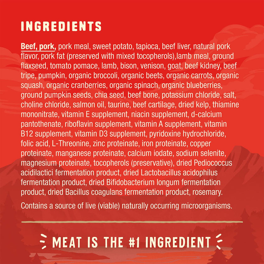 Stella & Chewy's Wild Red Dry Dog Food Raw Blend High Protein Grain & Legume Free Red Meat Recipe, 1.58kg Bag 🍁 All In One Marketplace Canada