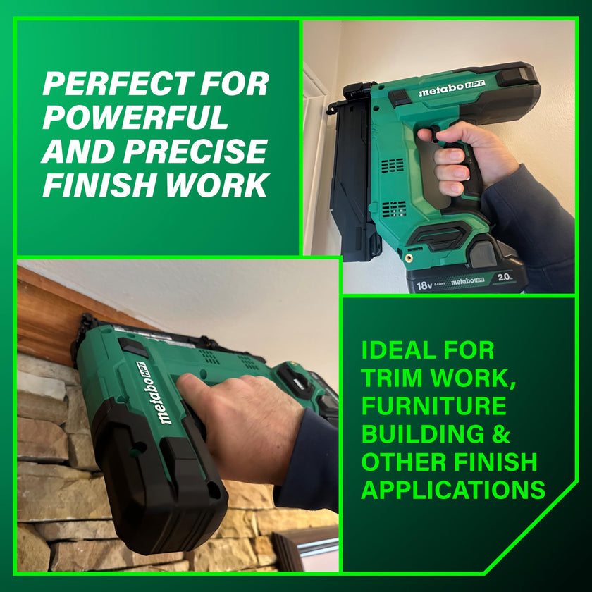 Metabo HPT 18V MultiVolt™ 18-Ga Compact Cordless Brad Nailer Kit, Includes 1-18V 2.0 Ah Battery, NT1850DGM 🍁 All In One Marketplace Canada