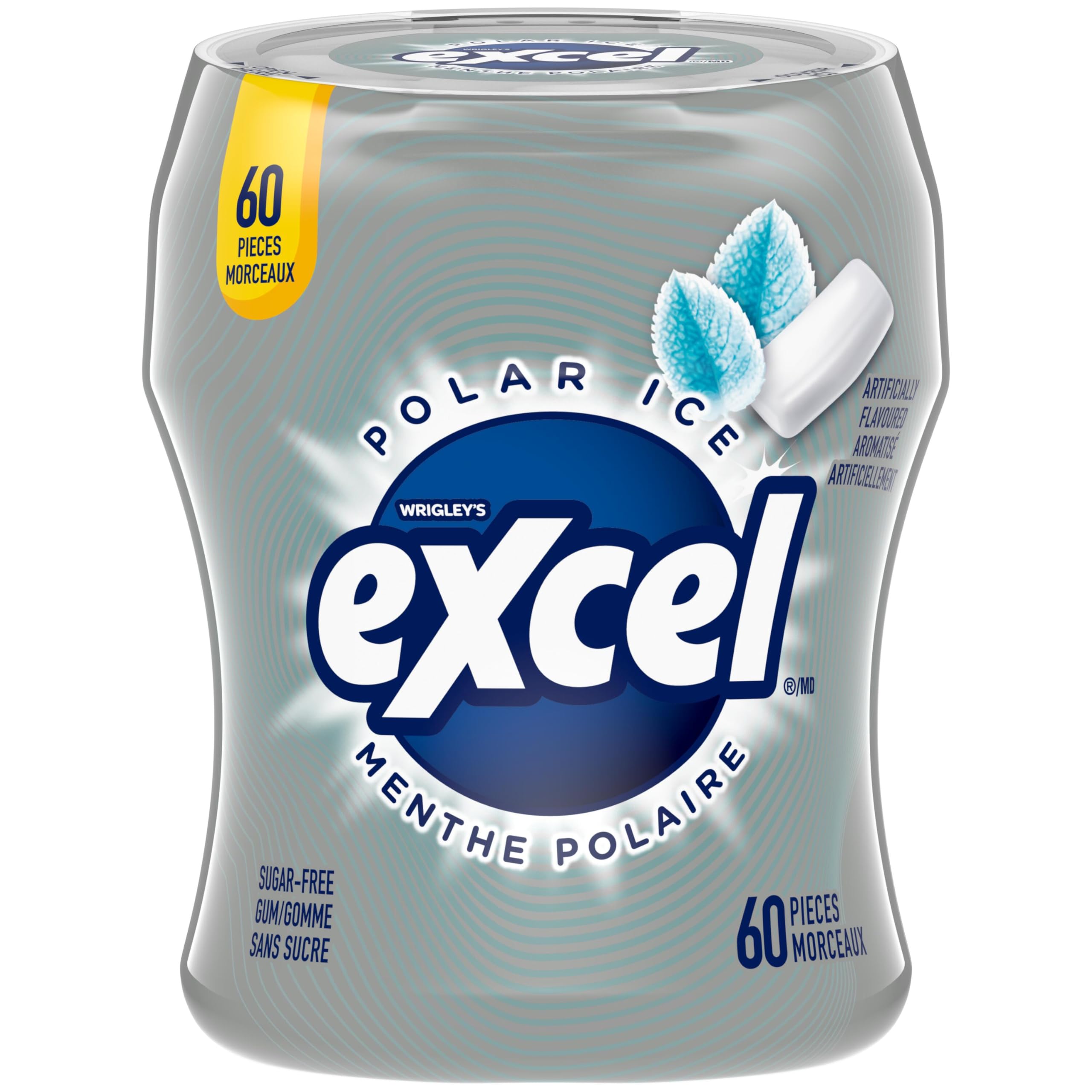 EXCEL, Polar Ice Flavoured Sugar Free Chewing Gum, 60 Pieces, 6 Bottles 🍁 All In One Marketplace Canada
