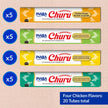 INABA Churu Cat Treats, Grain-Free, Lickable, Squeezable Creamy Purée Cat Treat/Topper with Vitamin E & Taurine, 0.5 Ounces Each Tube, 20 Tubes, Chicken Variety Box 🍁 All In One Marketplace Canada