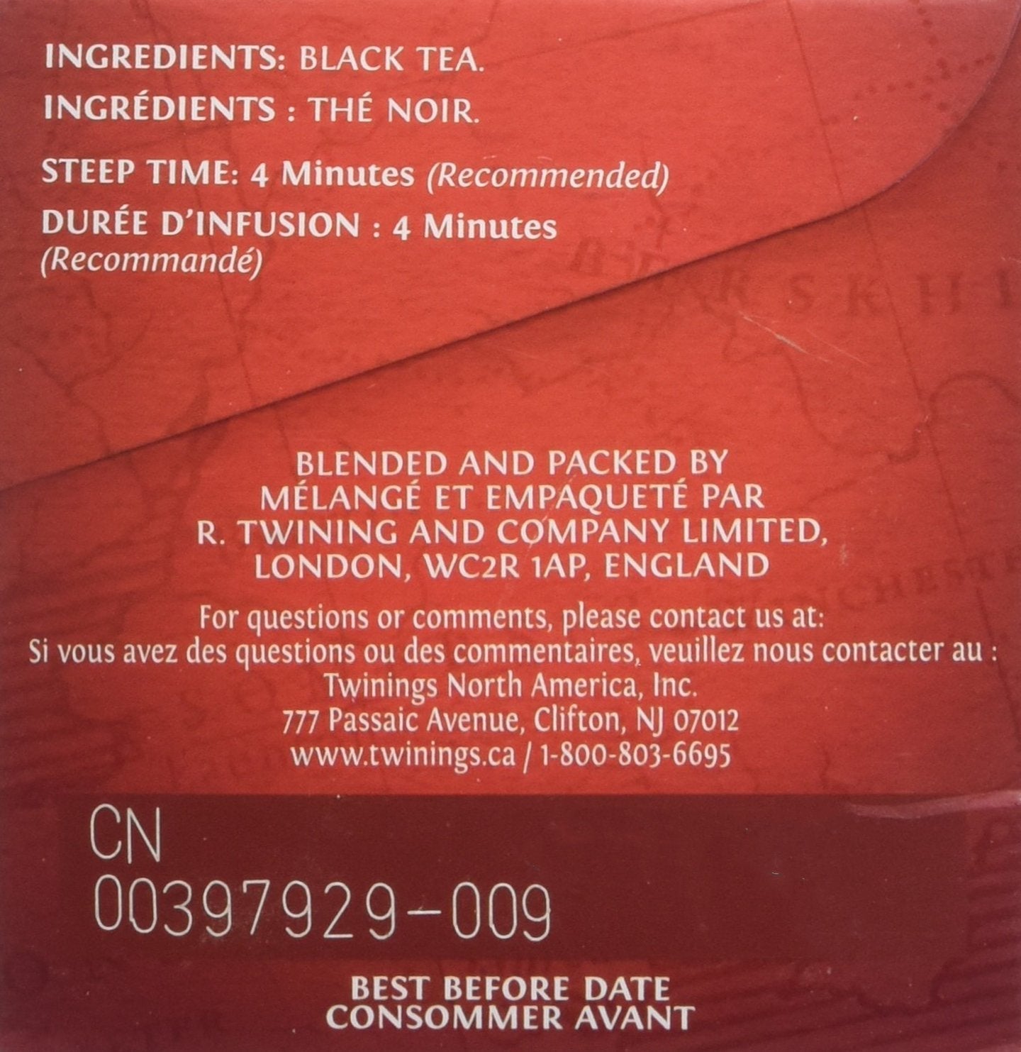 Twinings English Breakfast Individually Wrapped Teabags, Caffeinated, Smooth, Flavourful Black Tea, 20 Count (Pack of 6), Enjoy Hot or Iced 🍁 All In One Marketplace Canada