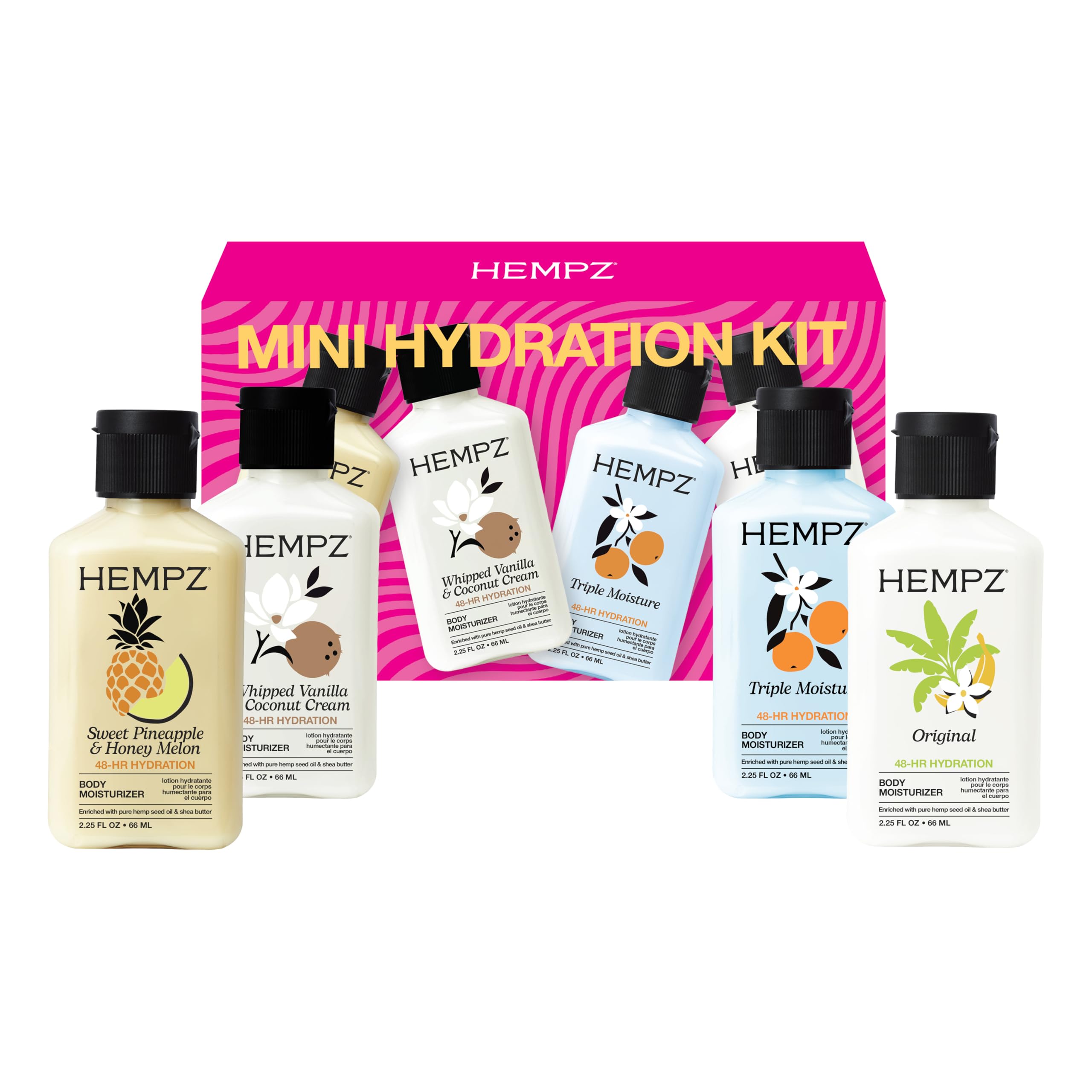 Hempz Mini Moisturizer Kit, Hydration Lotion Set, four piece pack, 2.25 oz 🍁 All In One Marketplace Canada