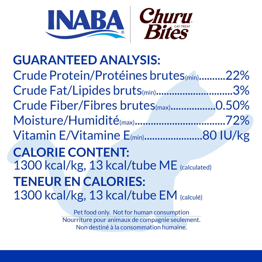 INABA Churu Bites Soft & Chewy Cat Treats, Tuna Salmon, 18ct 🍁 All In One Marketplace Canada