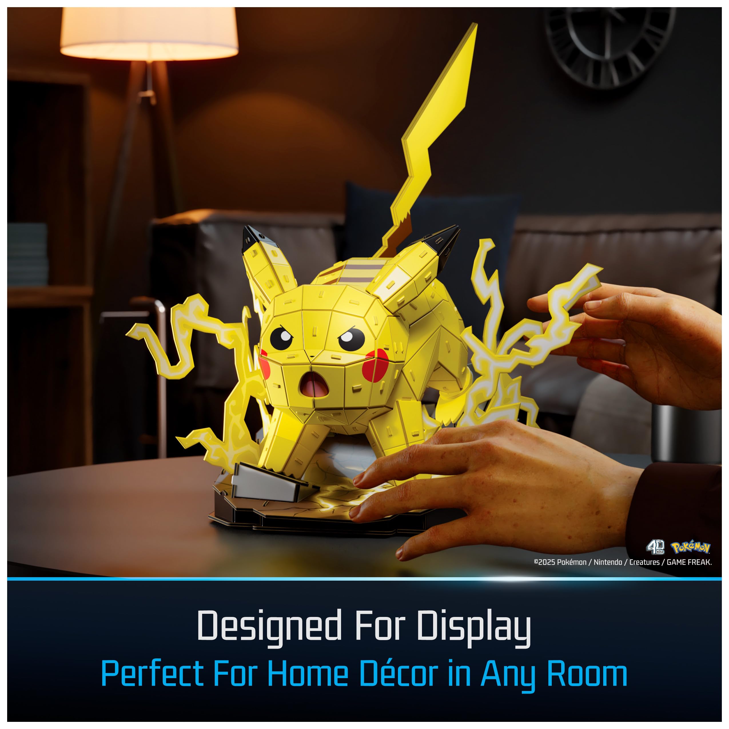 4D Build Pokémon Pikachu 3D Puzzle Model Kit, Desk Décor, Shelf Display 🍁 All In One Marketplace Canada