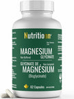 Magnesium Glycinate 200 mg Capsules (Elemental) from Non-Buffered Fully Chelated 100% Magnesium Bisglycinate - 62 Max-Capacity High-Absorption Capsules - Made in Canada - Nutritionn 🍁 All In One Marketplace Canada