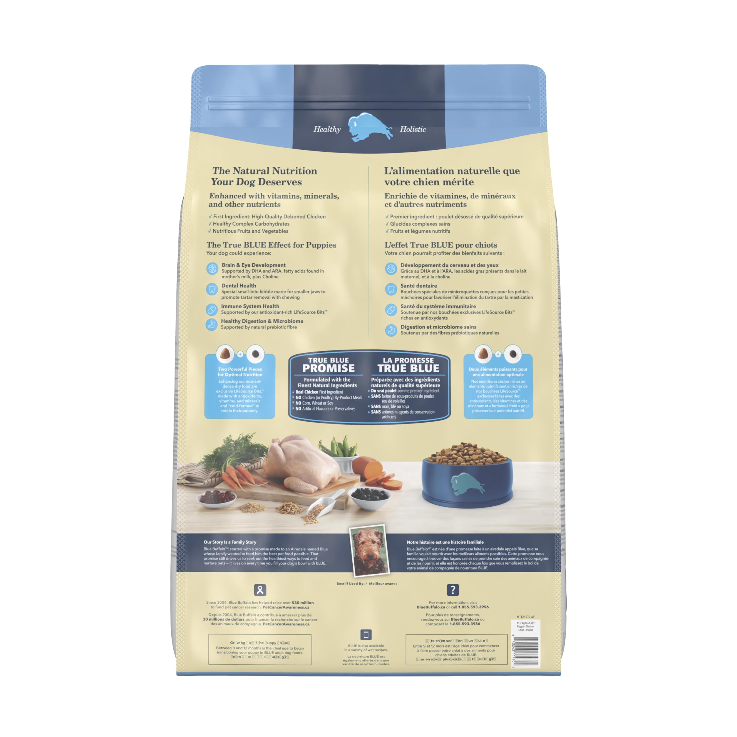 Blue Buffalo Life Protection Formula Puppy Dry Dog Food, Chicken & Brown Rice,11.7 Kg/26 lbs 🍁 All In One Marketplace Canada