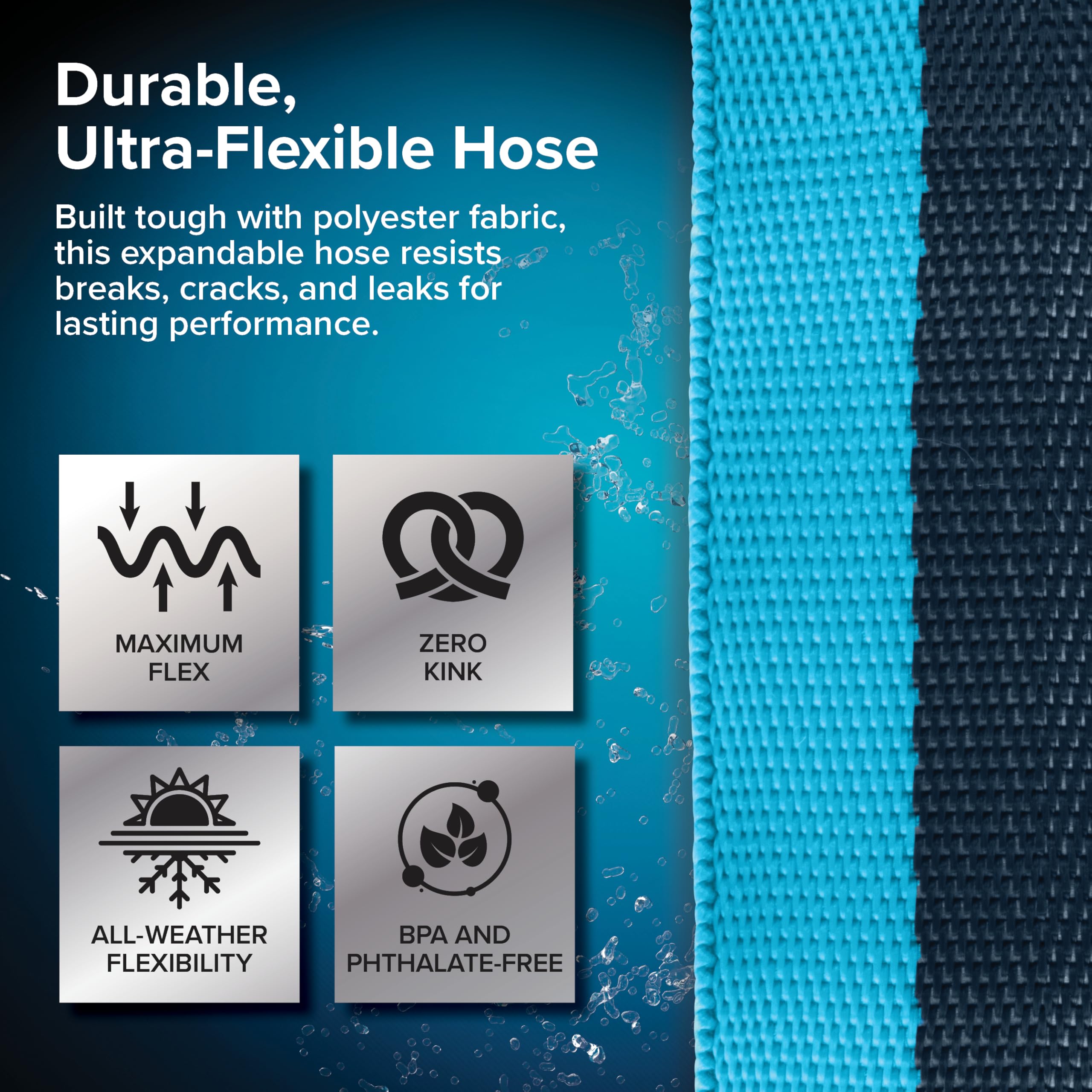 Camco EvoFlex2 50-ft Drinking Water Hose - RV Drinking Water Hose Reinforced with Fabric & Ultra Lightweight - Contains No Lead, No BPA & No Phthalate - Abrasion Resistant (22579) 🍁 All In One Marketplace Canada