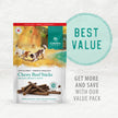 Caledon Farms, Value Pack Chewy Beef Sticks, 680 g, Dog Treats 🍁 All In One Marketplace Canada