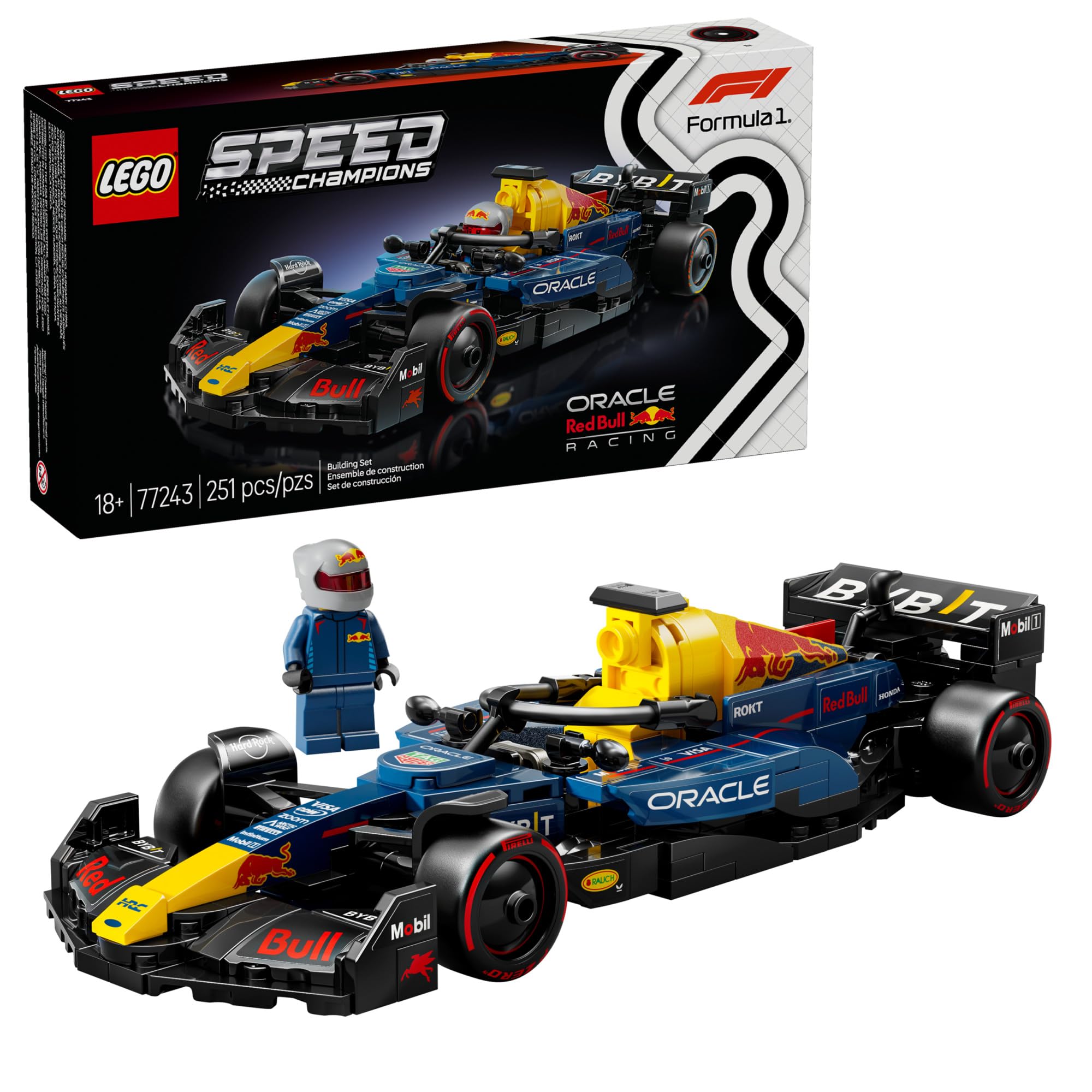 LEGO Speed Champions Oracle Red Bull Racing RB20 F1 Race Car Model Kits - Building Set for Adults, Ages 18+ with Realistic Features - Red Bull DIY Crafts for Display - Gift Idea for F1 Fans - 77243 🍁 All In One Marketplace Canada