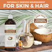 Viva Naturals Organic Fractionated Coconut Oil – Pure Massage Oils for Massage Therapy, Coconut Oil for Skin & Hair, Lightweight Carrier Oil for Essential Oils, 16 fl oz 🍁 All In One Marketplace Canada