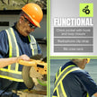 Pioneer High Vis Shirt for Men - Safety T-shirt - Class 1 🍁 All In One Marketplace Canada