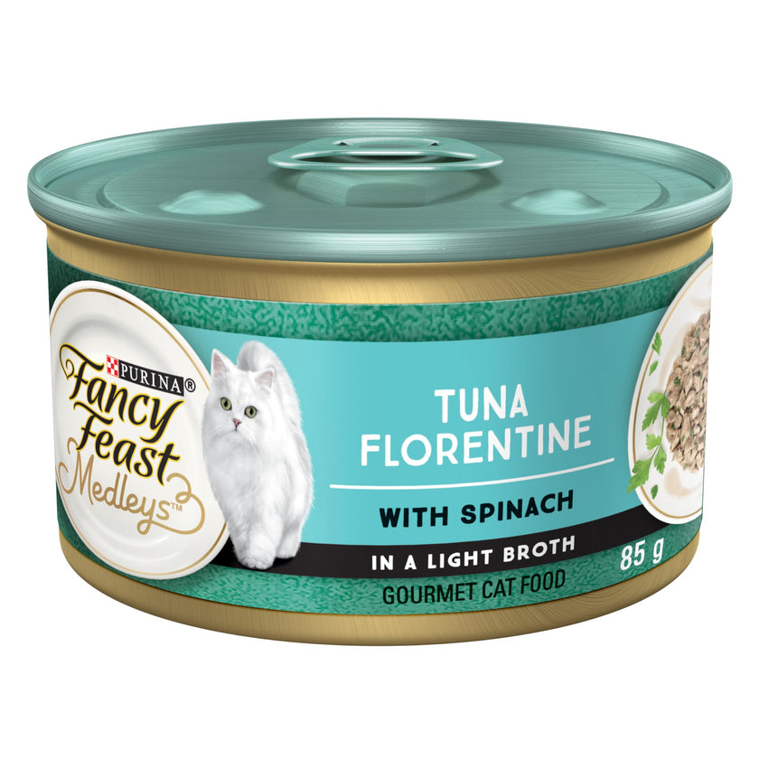 Fancy Feast Medleys Wet Cat Food, Tuna Florentine - 85 g Can (24 Pack) 🍁 All In One Marketplace Canada