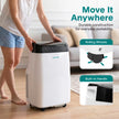 SereneLife Portable Electric Air Conditioner Unit-900W 8000 BTU Power Plug-in AC Cold Indoor Room Conditioning System with Cooler, Dehumidifier, Fan, Exhaust Hose, Window Seal, Wheels, Remote (SLPAC8) 🍁 All In One Marketplace Canada