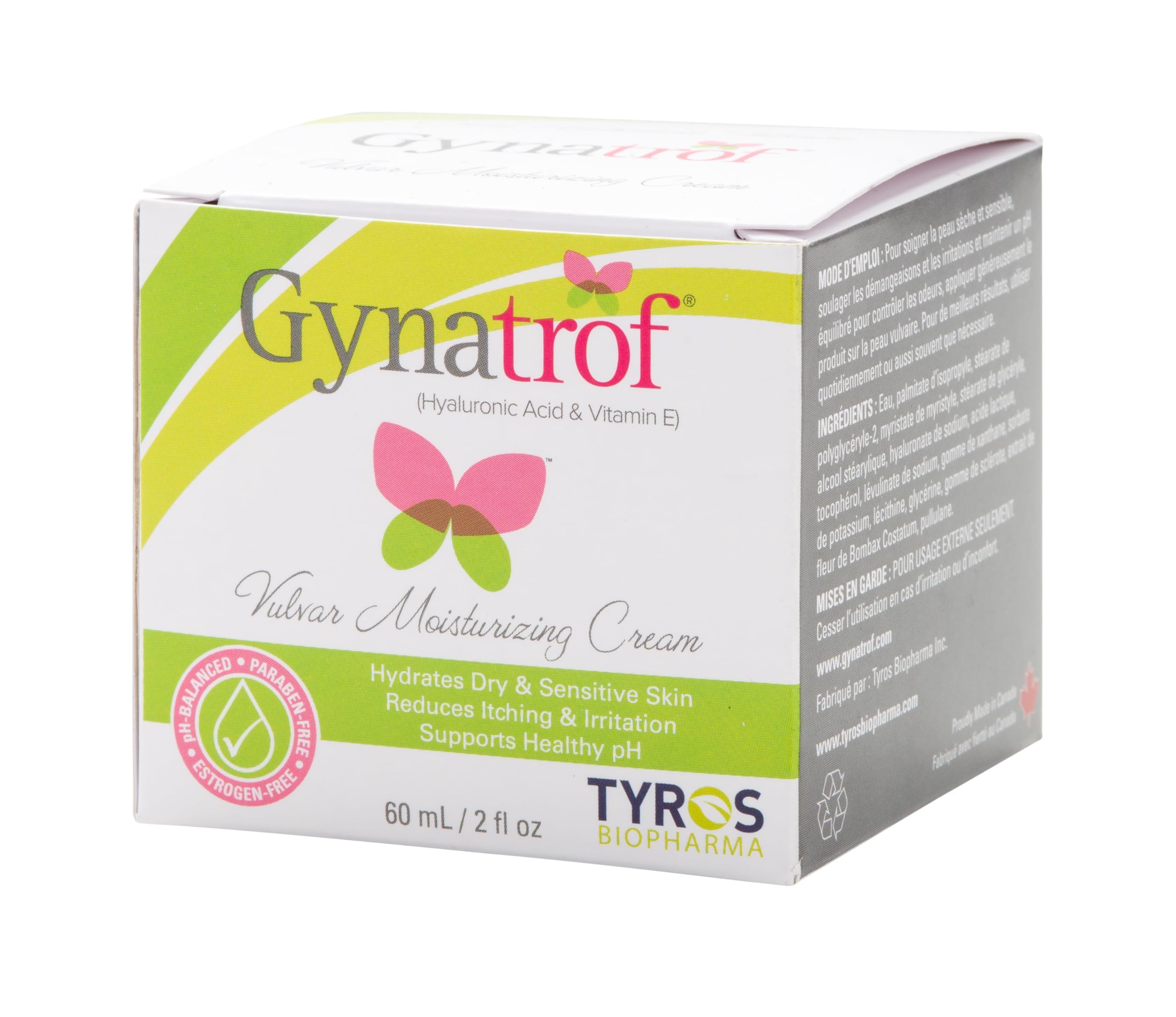 Gynatrof Vulva Moisture Cream - Hormone Free, Clinically Proven, OBGYN Recommended, All Natural Vulva Balm - Alleviates Dryness, Irritation, and Menopause Discomfort - Hyaluronic Acid & Vitamin E 🍁 All In One Marketplace Canada