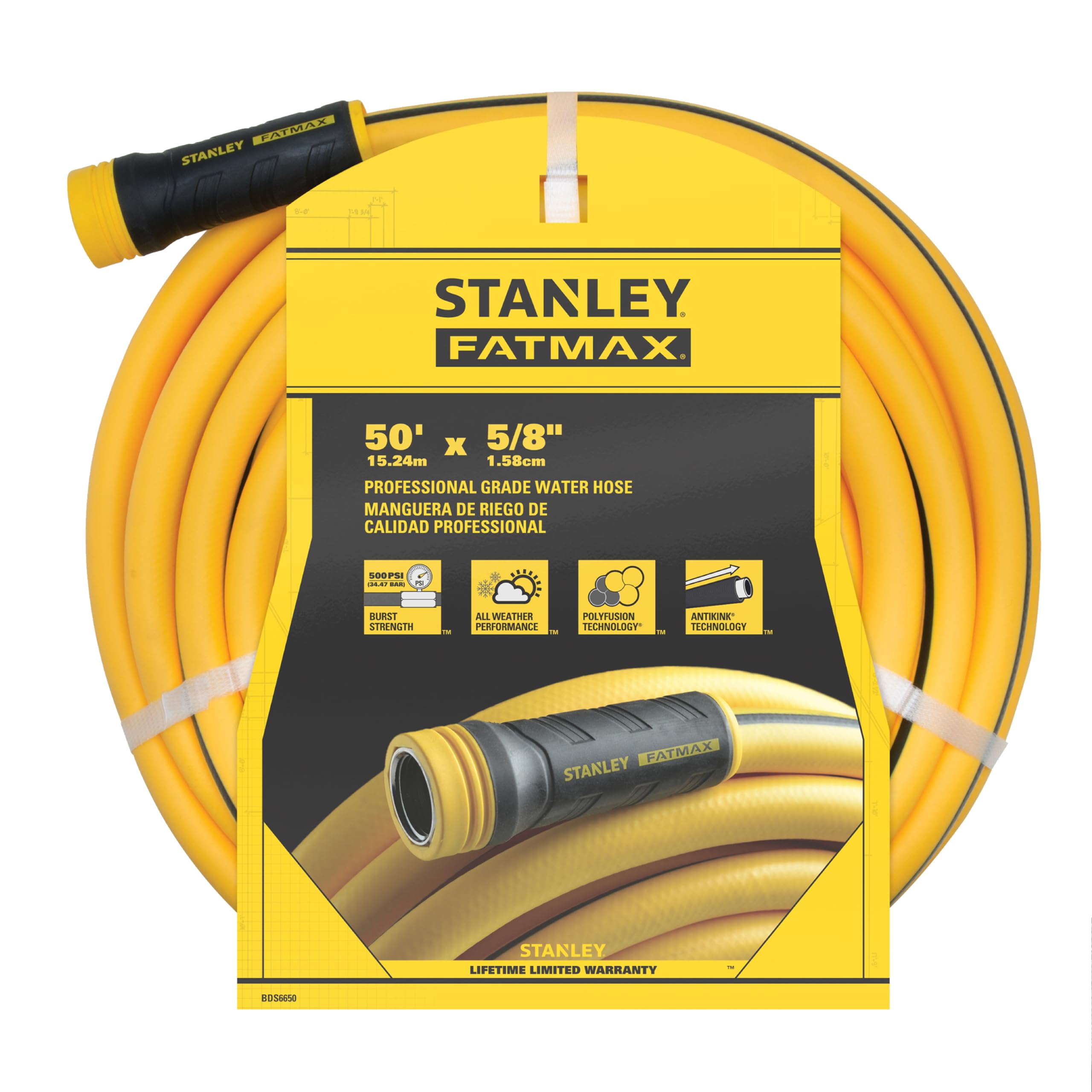 Stanley Fatmax Professional Grade Water Hose, 50' x 5/8