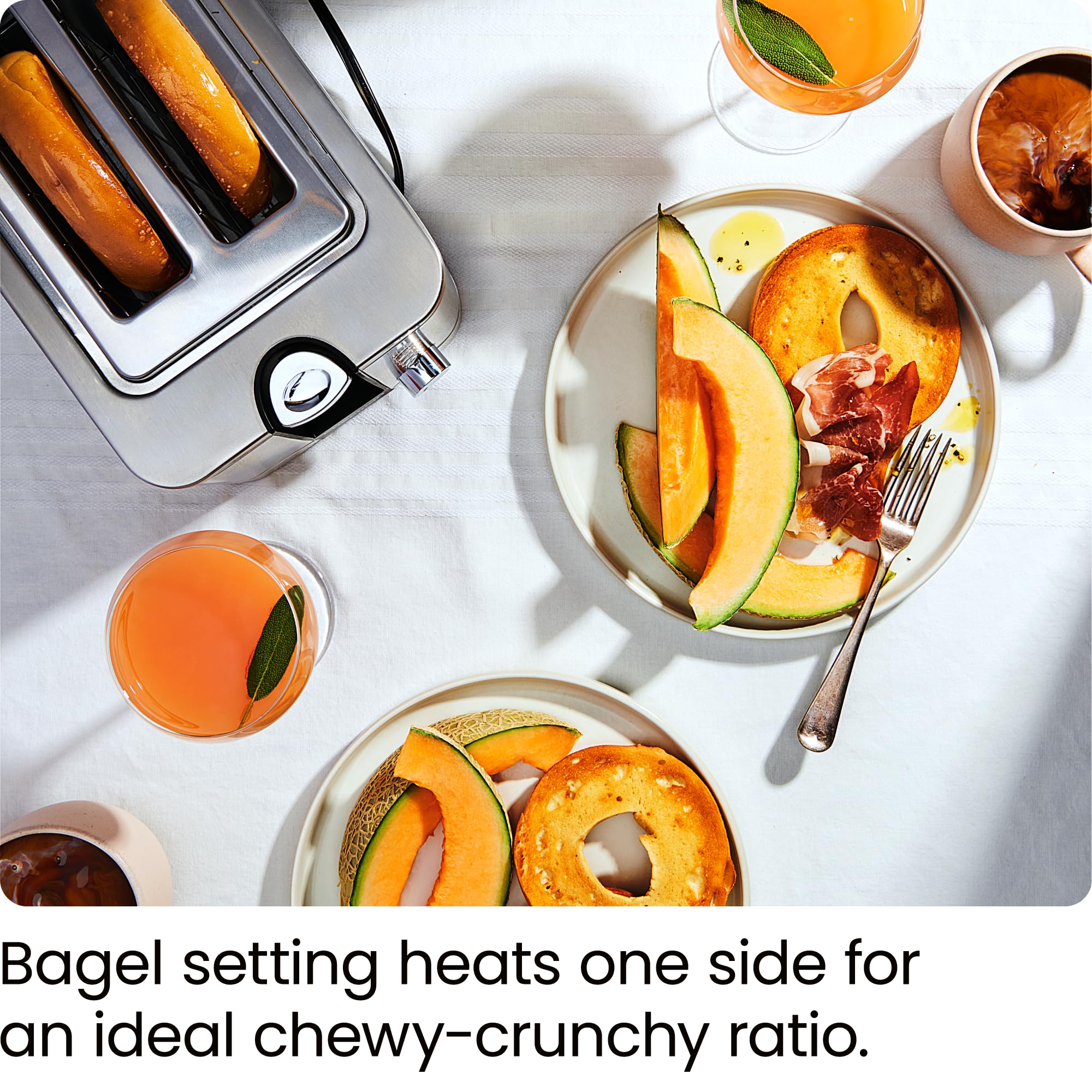 Chefman 2-Slice Pop-Up Stainless Steel Toaster w/ 7 Shade Settings, Extra Wide Slots for Toasting Bagels, Defrost/Reheat/Cancel Functions, Removable Crumb Tray, 850W, 120V, Silver 🍁 All In One Marketplace Canada